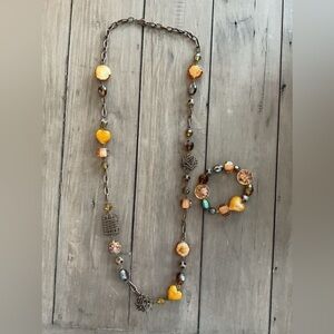 Latasia Retired Vintage Necklace/Bracelet Set